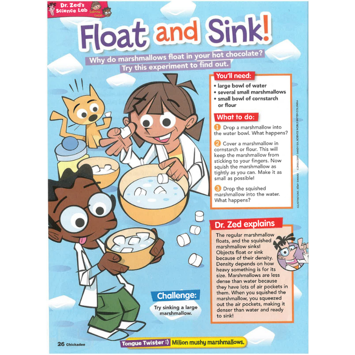 Chickadee: Ages 6-9 (8 issues)