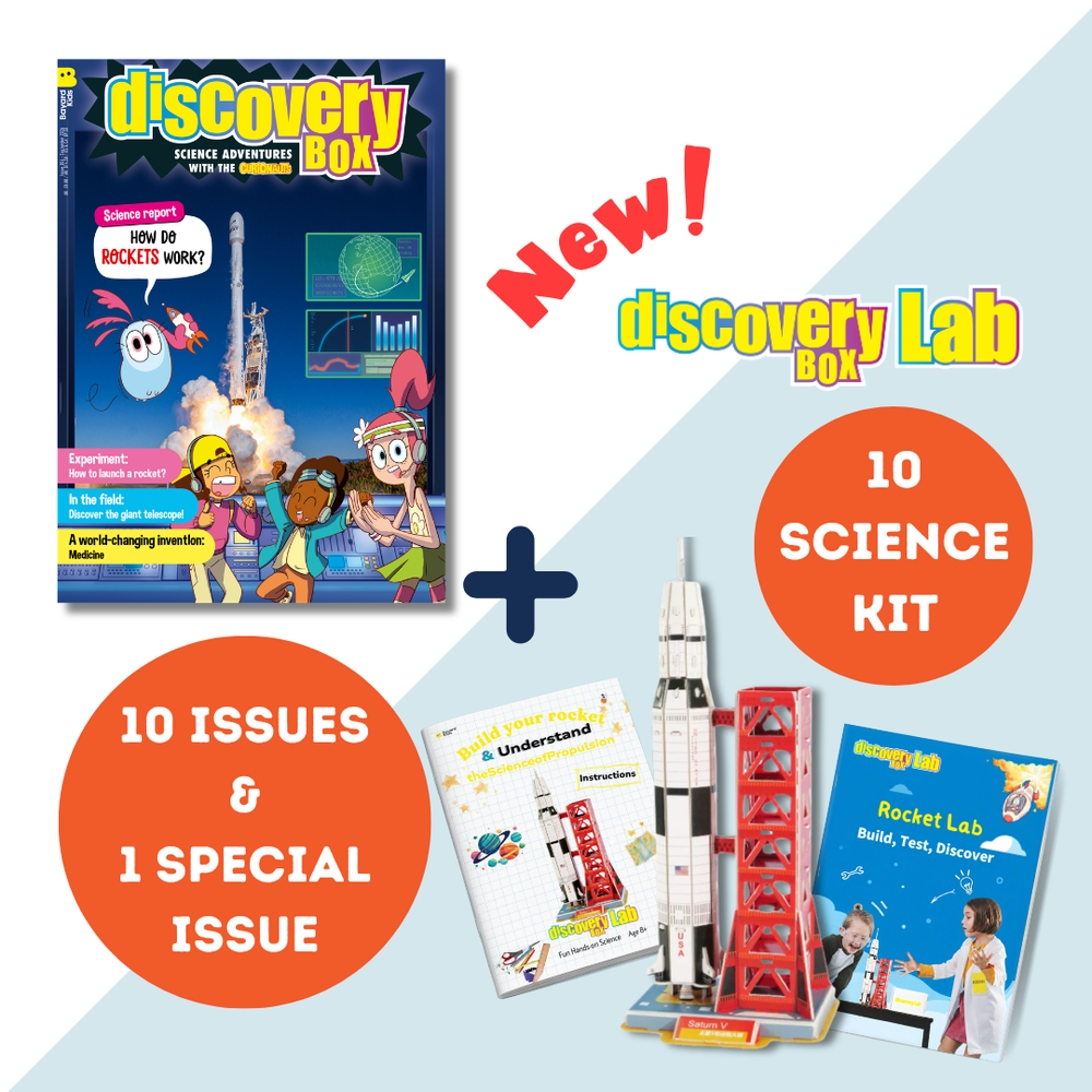 DiscoveryBox (English/英文) + DiscoveryBox Lab ( Magazine & kit) : Ages 7-14