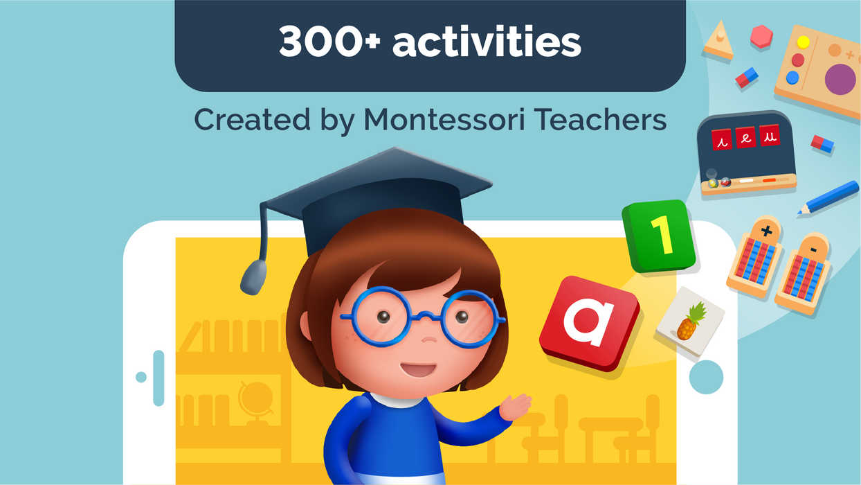 MONTESSORI PRESCHOOL APP ( 13% OFF REGULAR PRICE )