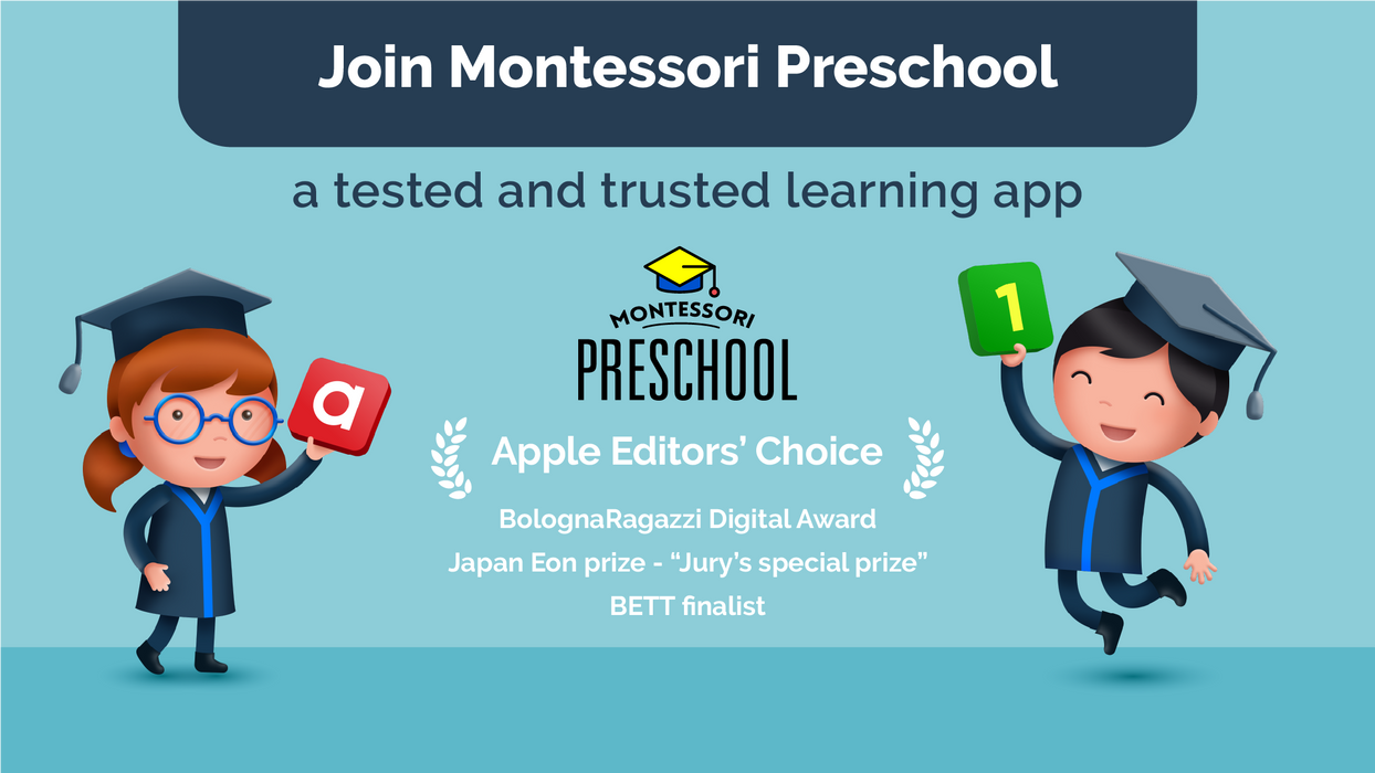 MONTESSORI PRESCHOOL APP ( 13% OFF REGULAR PRICE )
